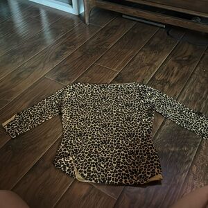 Leopard banned apparel sweater top